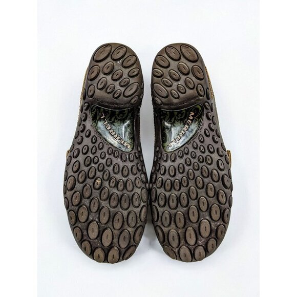 Merrell Plaza Bandeau Tan Suede Mary Jane Ortholit - Picture 7 of 9